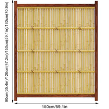 DECORN Wood Garden Fence Privacy Fence Screen Outdoor Wooden Landscape Edging Decorative Border for Yard Patio Pathway Courtyard Maintenance, 59.1""L,A-70.9""H