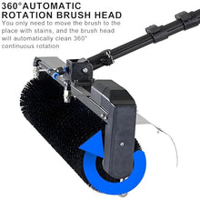NYTFHMS Solar Panel Cleaning Roller Brush with 25Ft Telescopic Pole, Handheld Photovoltaic Cleaner for Solar Power Station Maintenance,-DualUse(7.5m)