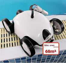 KANGJIEM Automatic Robotic Pool Vacuum Cleaner, Cordless Swimming Pool Cleaner, 90 Mins Maximum Runtime Self-Parking, Pool Vacuum for Above/In Ground Flat Pool Up to 730Sq Ft