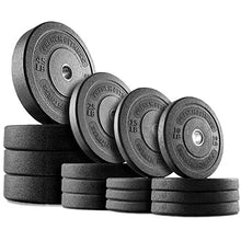 French Fitness Olympic Bumper Plates Set w/7 ft Olympic Bar 425 lbs (New)