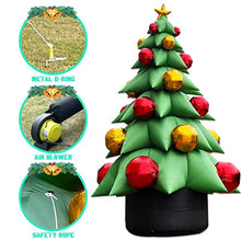 OZIS 26Ft Tall Inflatable Green Tree with Multicolor Boxes and Star Green