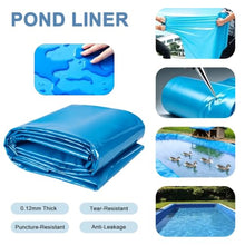 Antourlamm Pond Liners 0.12mm Thick Blue Underlay, Durable HDPE Damp Proof Membrane for Koi & Fish Pools Fountains Streams Water Garden Pond Tarp(26.2x39.3ft)