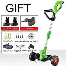 AMYYTL Electric Grass Trimmer Grass Mower Edging Tool Electric Small Household Lawn Mower Rechargeable Multifunctional Lawn Mower Adjustable Mowing Height