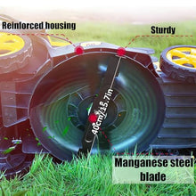 NJDQFA Electric Mower Cordless,Battery Operated Lawn Mower with 6 Adjustable Height 45L Collection Bag,80-Min Runtime Cordless Mower Brushless Motor