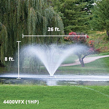 Kasco VFX Series Aerating Pond Fountain 1HP 120V with RGB Lighting White