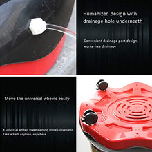 Compact Shower Pump Handheld Outdoor Shower 304 Stainless Steel Liner Smart Control Panel 2000w/150L 360° Universal Wheel for Home and Outdoor use (150 Luxury Models)