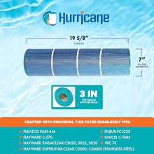 Hurricane Filters 12 Pack HF7483-04M Elite Aseptic Pool Filter Cartridge - Replacement for PA81-4-M, Unicel C-7483, Filbur FC-1225, SwimClear C3030, 3025, 3020, Super-Star-Clear C3000, C3000S, C-570