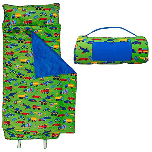 AVENTIS Child's Espresso Table Set with Shelf & 2 Chairs + Blue Automobile Travel Bundle Ages 3+