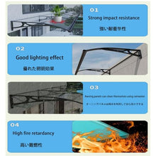 WQPMRMG Patio Awning for Front Door, Rain Protection for Windows, Durable Arch Shelter with Gutter Design for Quick Drainage, Weatherproof Outdoor Cover