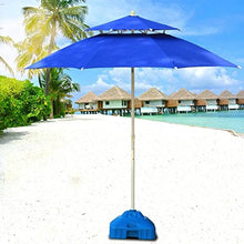 A1DFDFGOQSFG Parasols 9' Beach/Pool/Garden/Patio Umbrella Double Top, Water/UV-Resistant Market Outdoor Table Umbrella (Color : Blue, Size : 9 Ft/270cm) (Blue 9 Ft/270cm)
