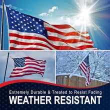 American Flag 12x18 Made in USA – Heavy Duty Outdoor US Flag Premium 200D SolarMax Nylon, Embroidered Stars & Sewn Stripes, Durable Canvas Header with Rope and Thimbles – Collins Flags