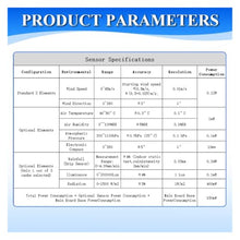 Anemometer 0-45m/s Wind Speed Wind Direction Sensor Module 360° Integrated(0-10V)