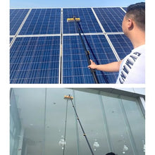 Telescopic Solar Panel Cleaning Tool,Water Fed Pole Kit,Long Reach Solar Panel Cleaning Brush with Extension Pole, for Cars Trucks Vans Swimming Pool Billboard(3.6m)