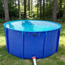 WLCGYD Outdoor Round Pools Above Ground 3 4 5 6 7 8 9 10 11 12 13 14 15 16 18 Ft Dia, Heavy Duty Backyard Family Swimming Pool with Steel Frame, Non Inflatable Pools(Deep 26in/66cm,Dia 4ft/1.2m)