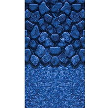 In The Swim 30' Round 20 Mil Overlap Pool Liner - Boulder Swirl Design Multi-Colored
