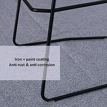 LASEVE Bar Stools Bar Stools Dining Chair Metal Bar Stools Rattan Counter Stool with Black Metal Frame Simple Style High Bar Stool Wicker Stool Dining Chair for Kitchen Pub Café Counter Outdoor Isla