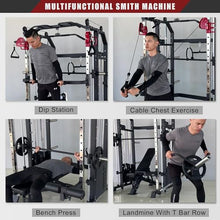 Fitness Dreamer Smith Machine Upper Body Strength Training Equipment Leg Developer Red