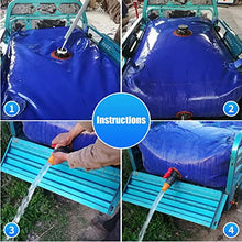 JIONET Water Bladder Tanks with Faucet, Folding Water Carrier Tank Large Capacity Soft Water Bag Drought-Resistant Water Tanks for Construction Watering (Color : Blue, Size : 1000L)