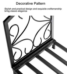 DOIBG Wrought Iron Firewood Log Rack for Indoor/Outdoor Fireplace Heavy Duty Kindling S Stand with Easy Assembly