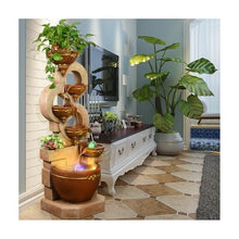 Outdoor Water Fountain Outdoor Water Fountains Decor Resin Indoor Fountain for Garden, Floor Patio, Deck, Porch, Backyard and Home Art (51.18inch)(Yellow)