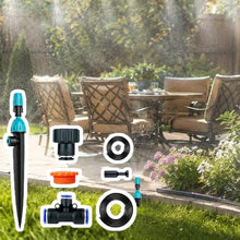 Water Mister Attachment and Drip Irrigation with Dual Adjustable Nozzles