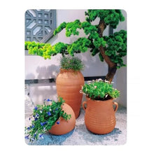 WOAITIANTIAN Flower Pots Red Clay Flower Pot Set Outdoor Garden Landscape Terra Cotta Three Sets of Patio Ornaments