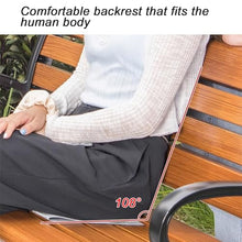Sunyongfly Outdoor Garden Bench,Park Bench,Wooden seat,Cast Aluminum Frame, Double Outdoor Bench, for Squares, Parks, and Residential Areas(Size:120cm)