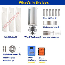 Vertical Wind Turbine Generator 12V 24V 3Kw 220V with Controller Noiseless Wind Turbine Suitable for Household Supplementary Energy Generation,48v