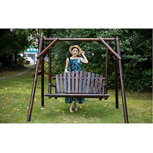 KYTGFH Patio Swing Chair with Stand - for Garden Backyard Outdoor Patio Swing Chair,Porch Glider Swing Chair Lazy Daze Hammocks Swing Bench Outdoor Porch Garden and Poolside Swing