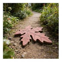 zktoermn Garden Stepping Stones, Decorative Stepping Stones, Concrete Stepping Stones for Yard Lawn Patio Pathway Walk Way(Pink,60x59cm)