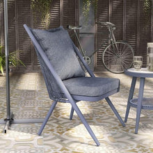 Furniture of America Chauncy Aluminum 3-Piece Outdoor Bistro Set in Gray