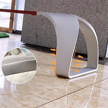 Park Patio Seat Park Bench Without Back, Modern Stainless Steel Outdoor Leisure Chairs, Anti-corrosion Wood Benches for Courtyard, Lawn and Garden Garden Furniture