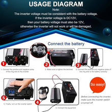 LMYYDES 5000W/8000W/10000W/12000W Pure Sine Wave Power inversor Solar 12V/24V/48V/60V/72V to 110V/220V AC, LCD Display, for Home Solar RV Truck Car 12000W-48Vto110V