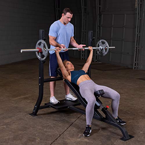 Body-Solid Pro Clubline SOIB250 Olympic Incline Bench Black