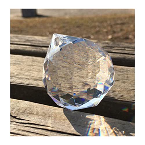 JUIYU Garden Suncatchers 40pcs/lot 50mm Crystal Faceted Ball for Hanging Chandelier Prism Handmade Pendant Necklaces