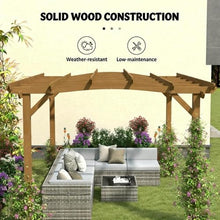 Arched Pergola with Trellis for Outdoor Garden Support