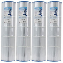 Unicel C-7471 105 Sq Ft Media Replacement Pool Filter Cartridge with 168 Pleats, Compatible with Pentair Pool Products, Pac Fab, & Waterway (4 Pack)