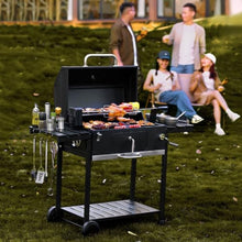 Outdoor Charcoal Barbecue Grill with Infinite Temperature Control