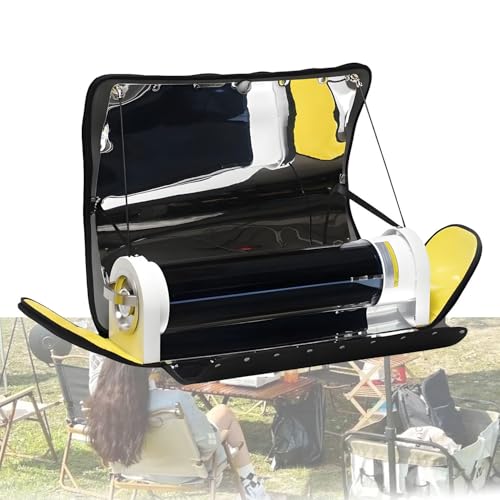 AiODiO Solar Oven Portable 4.5L Large Capacity Solar Cooker Outdoor Oven Camping Stove，Portable BBQ Grill, for Camping Or Hiking