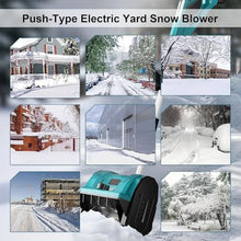 pealiritansemen 2025 Upgraded Rechargeable Snow Shovel - Aluminium Alloy Telescopic Pole, Winter Road Snow Removal Tool Electric Snow Thrower, 2200 RPM, 30 cm Clearing Width 3000mAh-1battery
