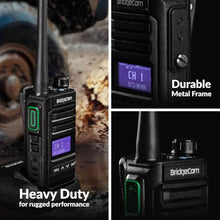 BridgeCom Systems MV-65 Rugged Waterproof Walkie Talkie Black - 24-Pack