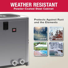 Raypak WeatherKing TWPH-6560 118K BTU Pool and Spa Heat Pump for In-Ground and Above Ground Pools– Titanium Heat Exchanger, Digital Controls, Quiet Scroll Compressor