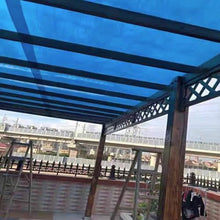 Polycarbonate Sheets All-Weather Outdoor Greenhouse Covering, Plastic Roofing Sheets Rainproof Insulation Protection(1.56x931m)