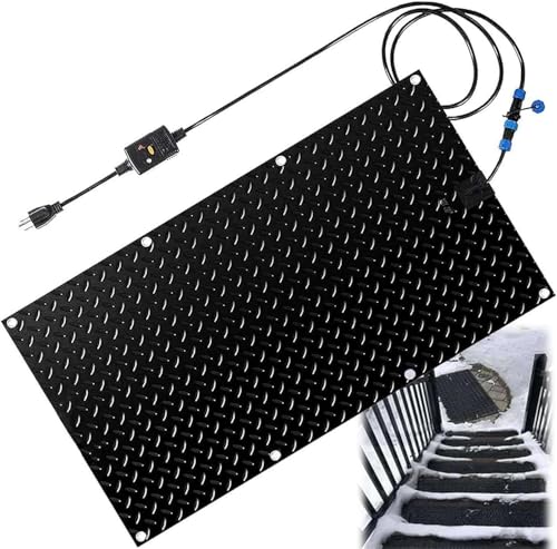 ZRUTIMI Electric Heating Snow-Melting Pads, Anti-Slip Heating Outdoor Pads, Used for Snow Removal in Winter(50x400cm/20x158in)