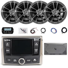 Enrock Marine Infinity PRV-315.2 Marine Radio Receiver with Wired Remote & 4x 6.5" Speakers Chrome
