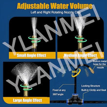 Irrigation System Kit, Quick Connector Automatic Garden Watering System for Outdoor Plants, 3/4'' + 1/2'' Tubing DIY Greenhouse Drip Irrigation Kit for Lawn, Flower Beds, Patio,50m/164ft+Timer