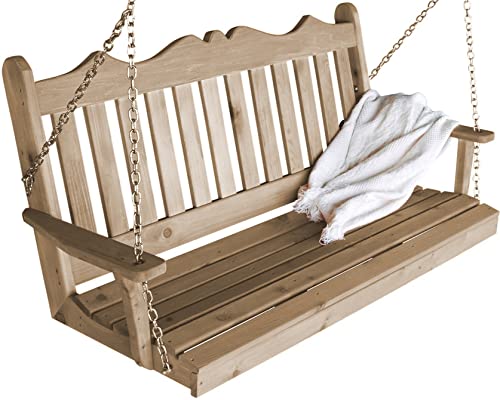 Furniture Barn USA Cedar 5' Royal English Swing, Unfinished
