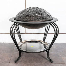 Backyard Patio Garden Fireplace for Campfire Bonfire with Spark Screen Cover,Poker,Fire Pit Cover,Grill Great for Outdoor and Patio