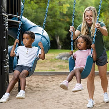 Lifetime Adventure Castle Swing Set Playset with Tube Slide Blue