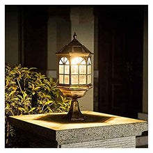 ALDEPO Courtyard Light Outdoor Pillar Lamp Garden Courtyard Fence Column Step Corridor Street Garden Fence Parking Lot Lighting (Color : Christmas Reindeer -Style5)